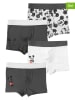 Disney Mickey Mouse 4er-Set: Boxershorts in Weiß/ Anthrazit