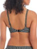 Freya Bikini-Oberteil "Check In" in Schwarz/ Weiß