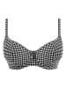 Freya Bikini-Oberteil "Check In" in Schwarz/ Weiß