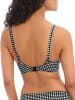Freya Bikini-Oberteil "Check In" in Schwarz/ Weiß