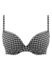 Freya Bikini-Oberteil "Check In" in Schwarz/ Weiß