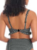 Freya Bikini-Oberteil "Check In" in Schwarz/ Weiß