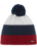 Eisbär Muts "Star" rood/donkerblauw/wit