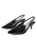 loft37 Leder-Slingpumps in Schwarz