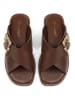 loft37 Leren slippers bruin