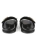 loft37 Leren slippers zwart
