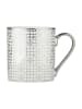 BIA INTERNATIONAL Mok "Art Deco" zilverkleurig - 400 ml