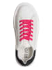 Liu Jo Leder-Sneakers in Weiß/ Pink