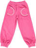 Småfolk Velours-sweatbroek roze