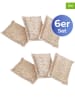 Wenko 6er-Set: Kupferschwämme in Hellbraun - (L)11 x (B)7 cm
