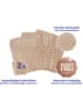 Wenko 3er-Set: Kupfertücher in Hellbraun - (L)16 x (B)13 cm