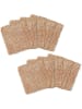 Wenko 10er-Set: Kupfertücher in Hellbraun - (L)16 x (B)13 cm