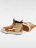 Vans Skórzane sneakersy "Sk8-Hi" w kolorze musztardowo-beżowym
