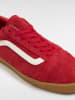 Vans Leder-Sneakers ''Old Skool Lowpro'' in Rot