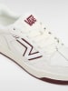 Vans Leder-Sneakers ''Upland'' in Creme/ Bordeaux