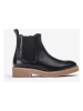 Unisa Leder-Chelsea-Boots in Schwarz