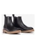 Unisa Leder-Chelsea-Boots in Schwarz