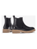 Unisa Leder-Chelsea-Boots in Schwarz