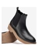 Unisa Leder-Chelsea-Boots in Schwarz