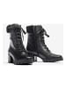 Unisa Leder-Stiefeletten in Schwarz