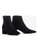 Unisa Leren enkelboots zwart