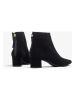 Unisa Leder-Ankle-Boots in Schwarz