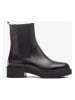 Unisa Leder-Chelsea-Boots in Schwarz