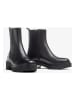 Unisa Leder-Chelsea-Boots in Schwarz
