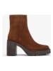 Unisa Leder-Stiefeletten in Braun