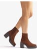 Unisa Leder-Stiefeletten in Braun
