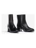 Unisa Leder-Stiefeletten in Schwarz