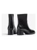 Unisa Leder-Stiefeletten in Schwarz