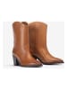 Unisa Leren cowboyboots lichtbruin