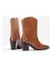 Unisa Leren cowboyboots lichtbruin