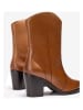 Unisa Leren cowboyboots lichtbruin