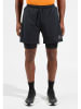 Odlo 2in1-Trainingsshorts "X-Alp Trail 6" in Schwarz