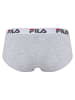 Fila 3er-Set Pantys in Grau/ Weiß