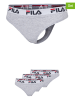 Fila 3er-Set Strings in Grau/ Weiß