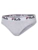 Fila 2er-Set Slips in Grau/ Weiß