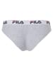 Fila 2er-Set Slips in Grau/ Weiß