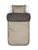 Marc O'Polo Satijnen beddengoedset "Sillia" beige/bruin