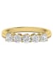 Ethische Diamanten Gold-Ring mit synthetischen Diamanten