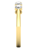 Ethische Diamanten Gold-Ring mit synthetischen Diamanten