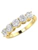 Ethische Diamanten Gold-Ring mit synthetischen Diamanten