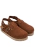 Mandel Leren enkelsandalen lichtbruin