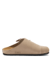 Mandel Leren clogs beige