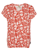 Roadsign Shirt in Orange/ Weiß