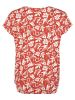 Roadsign Shirt in Orange/ Weiß