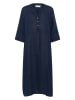 Kaffe Leinen-Kleid in Dunkelblau