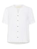 Kaffe Leinen-Bluse in Weiß